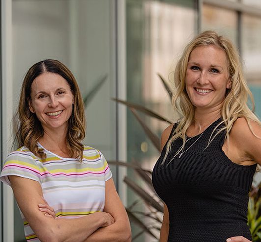 Dr. Kristin Yont (L) and Dr. Claire Whitney (R)